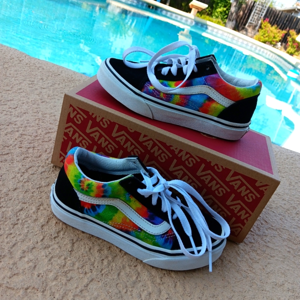 Kids Old Skool Unisex tie dye Van's size 13